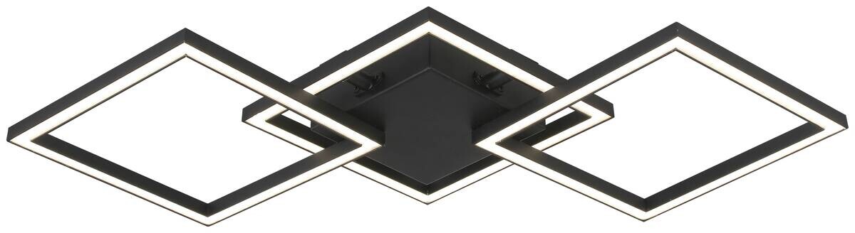 Nolo Deckenleuchte Tres schwarz Kunststoff B/H/L: ca. 29x5x63 cm