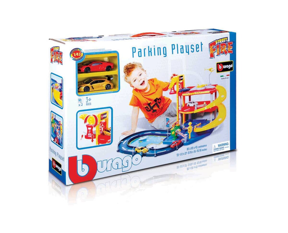 Bburago Parkhaus Garage Spielset Street Fire Parking Playset B/H/L: ca. 69x69x85 cm