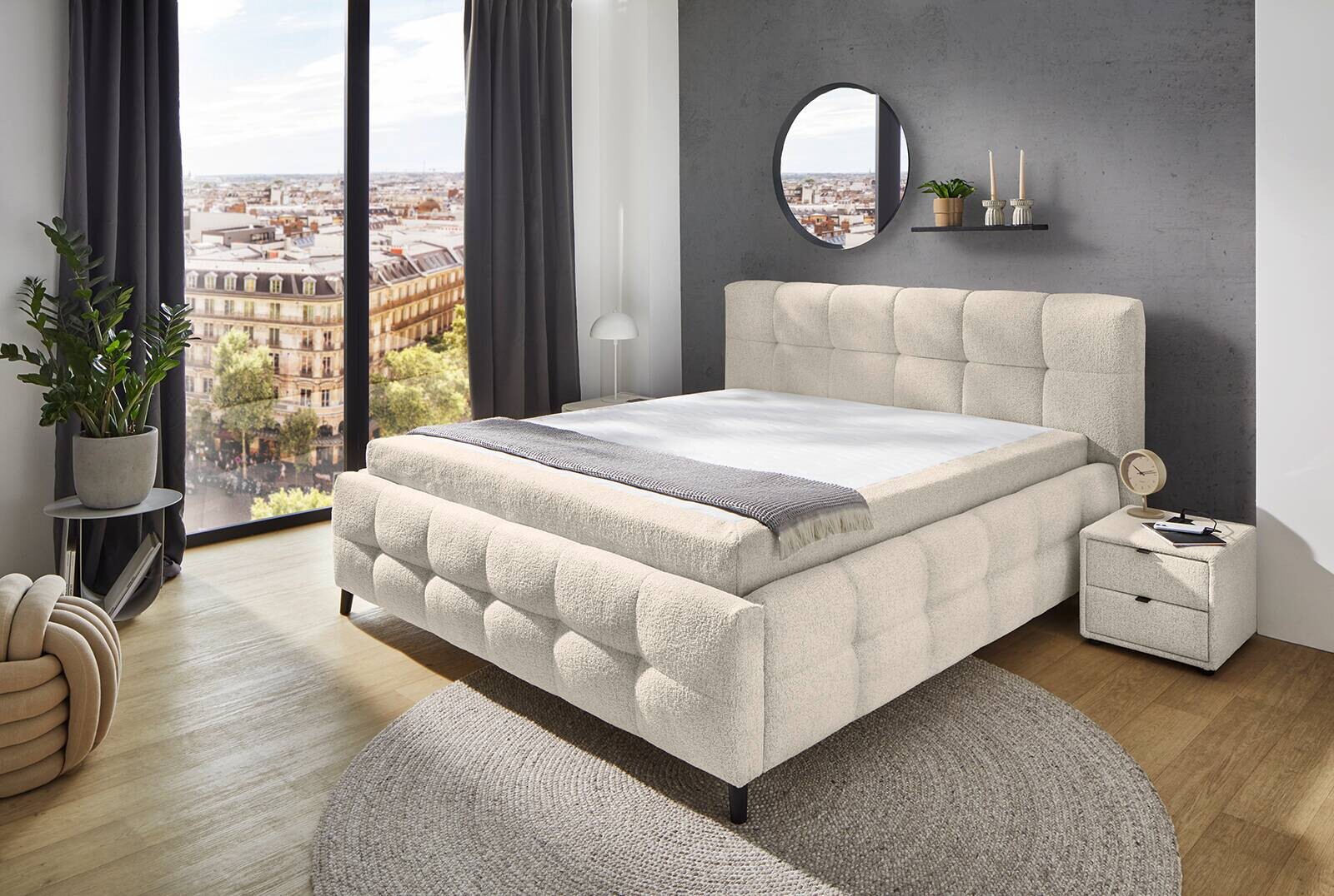 Polsterbett beige Liegefläche B/L: ca. 180x200 cm Polsterbett beige Liegefläche B/L: ca. 180x200 cm