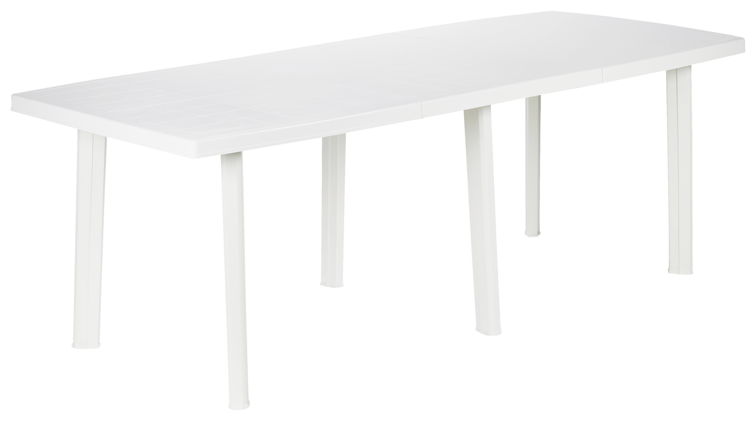 ProGarden Tisch Trio weiß Polypropylen H/L: ca. 72x216 cm