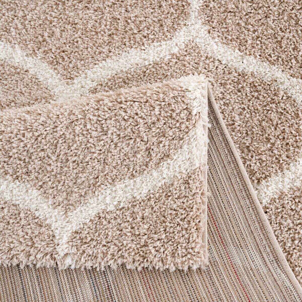 Sanat Hochflorteppich MADRID beige B/L: ca. 160x230 cm