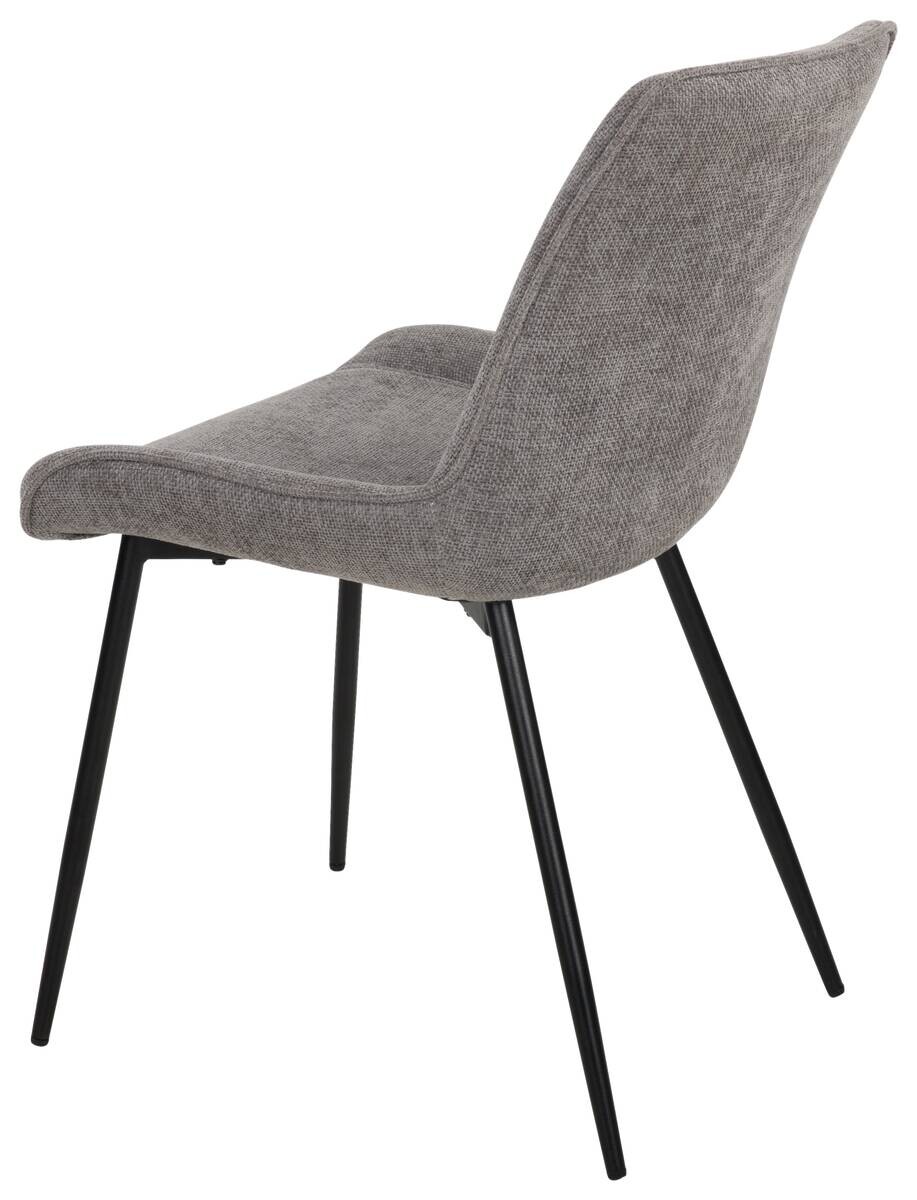 Stuhl Alisha grau Webstoff B/H/T: ca. 54x83x63 cm