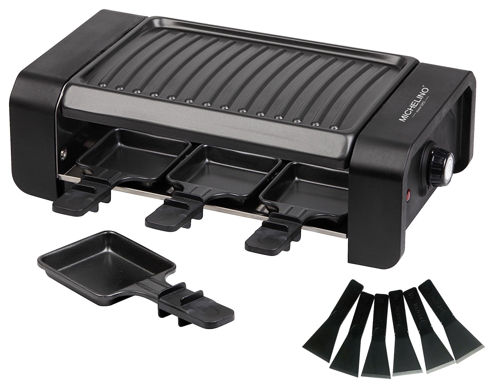 MICHELINO Raclette 74381 schwarz B/H/T: ca. 41x12x21 cm