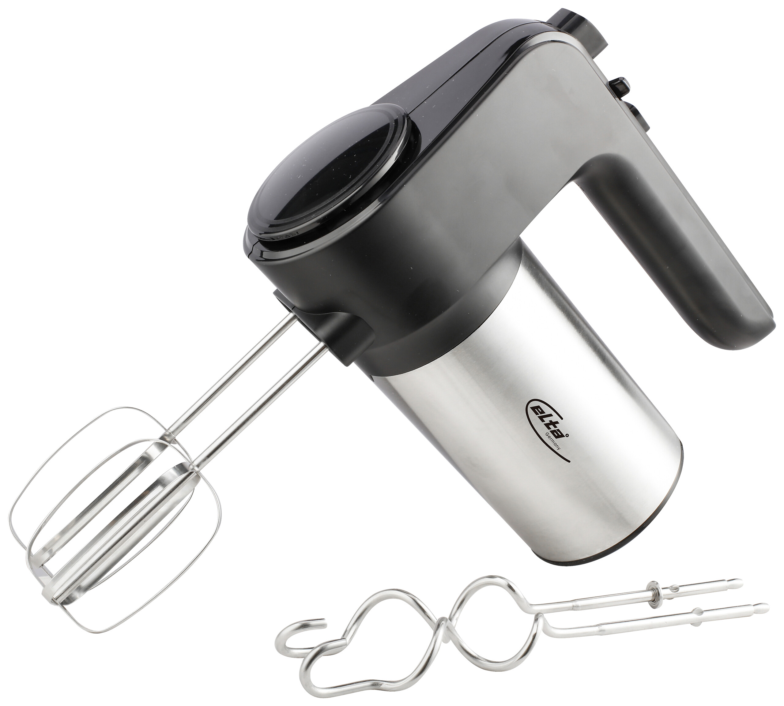 Elta Handmixer HM-4001E Edelstahl schwarz
