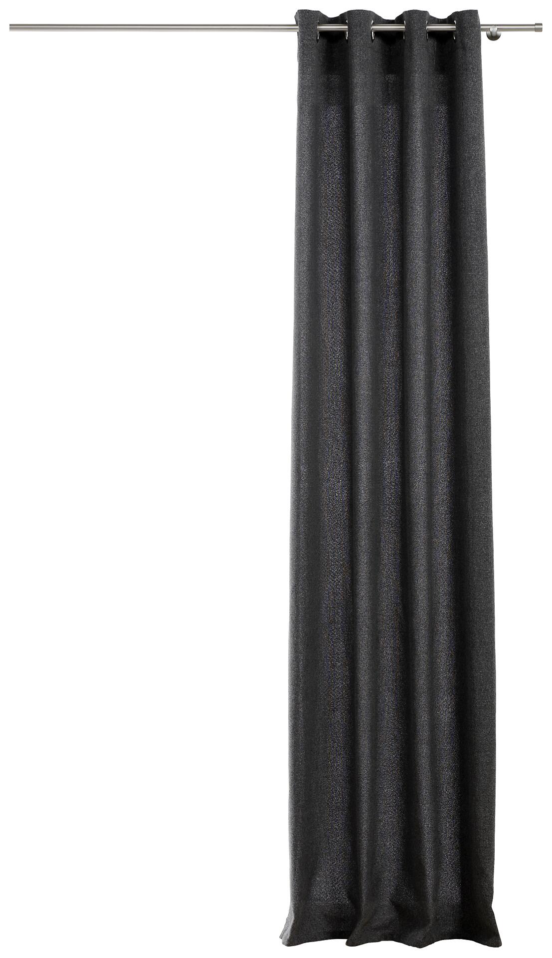 Ösenvorhang CHALET anthrazit B/L: ca. 135x300 cm