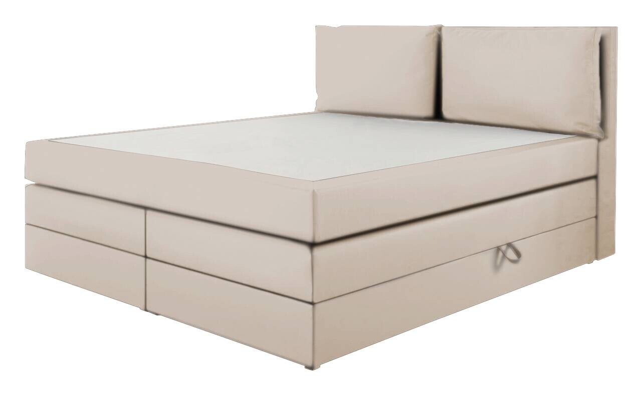 Boxspringbett Lissy creme Liegefläche B/L: ca. 180x200 cm