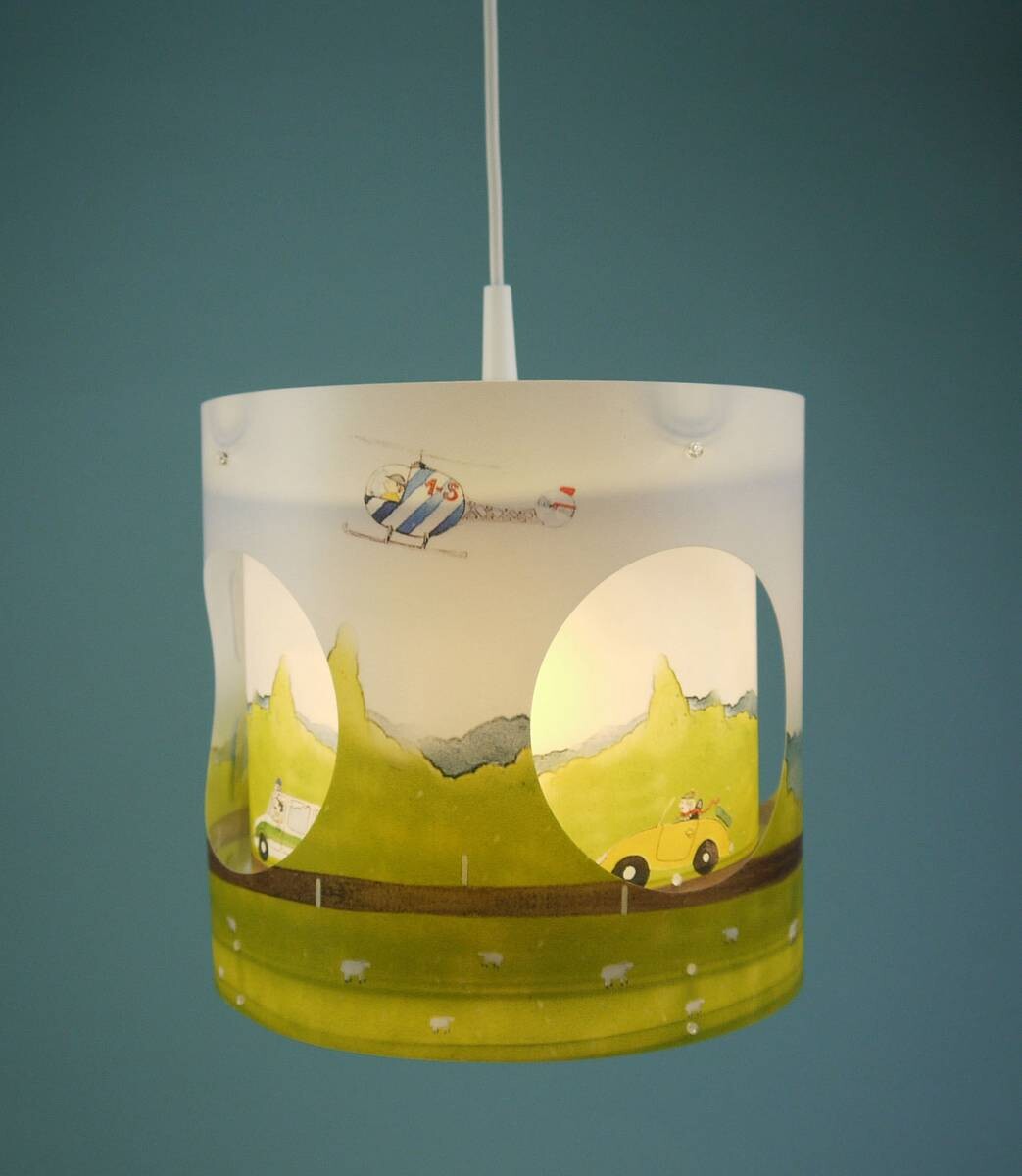 Niermann Dreh-Pendelleuchte Automobile multicolor Kunststoff D: ca. 25 cm E27 1 Brennstellen