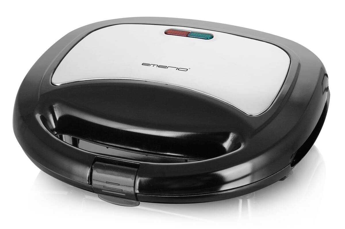 Emerio Sandwichtoaster ST-120889 silber schwarz Kunststoff Edelstahl B/H/T: ca. 21,8x7,7x20,2 cm