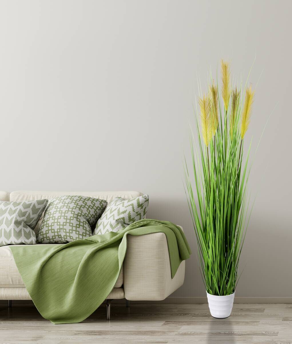 Grasarrangement grün Kunststoff H: ca. 150 cm