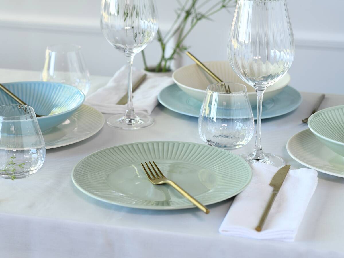 CreaTable Tafelservice Valencia bunt Porzellan 18 tlg.