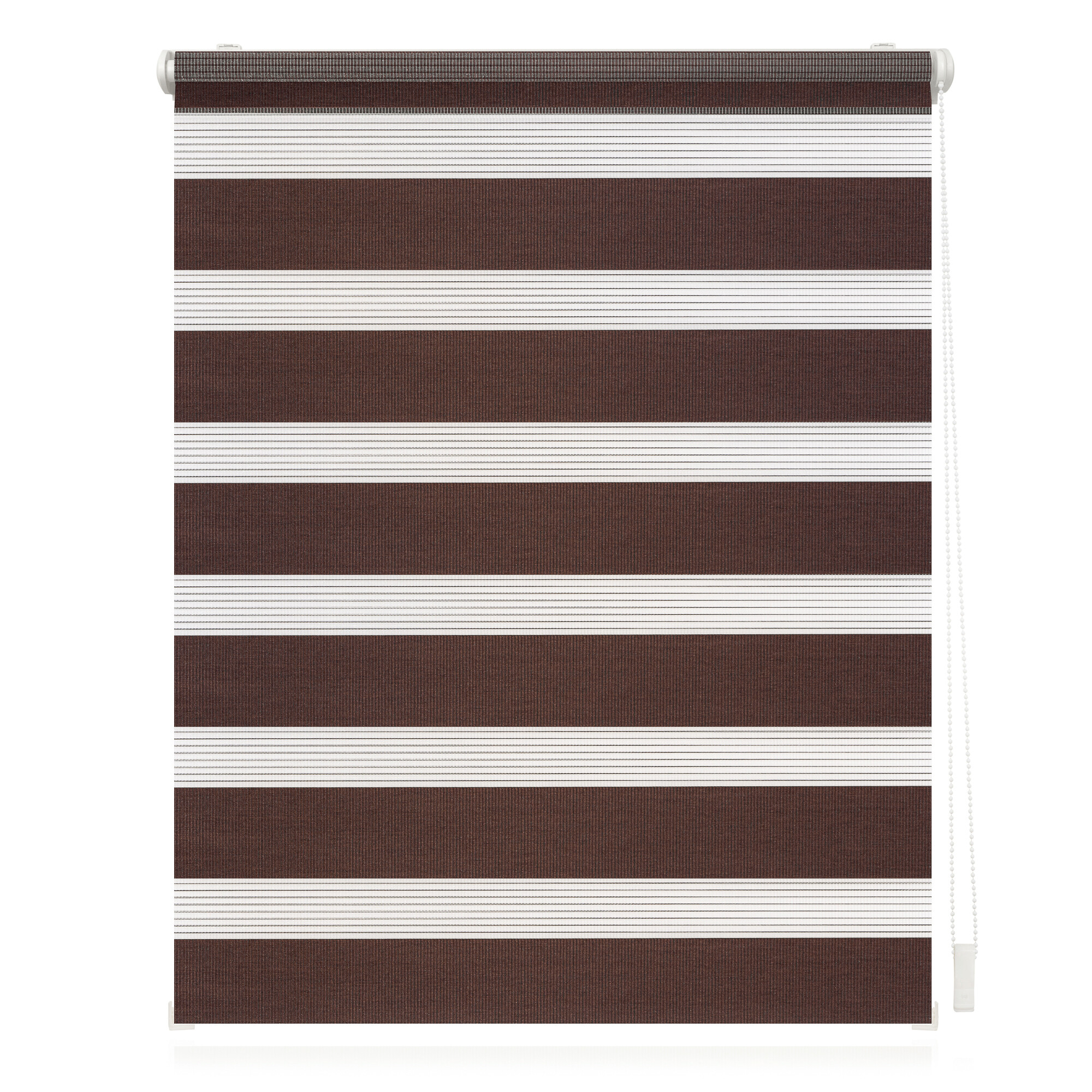 LICHTBLICK Doppelrollo Duo dunkelbraun B/L: ca. 50x150 cm