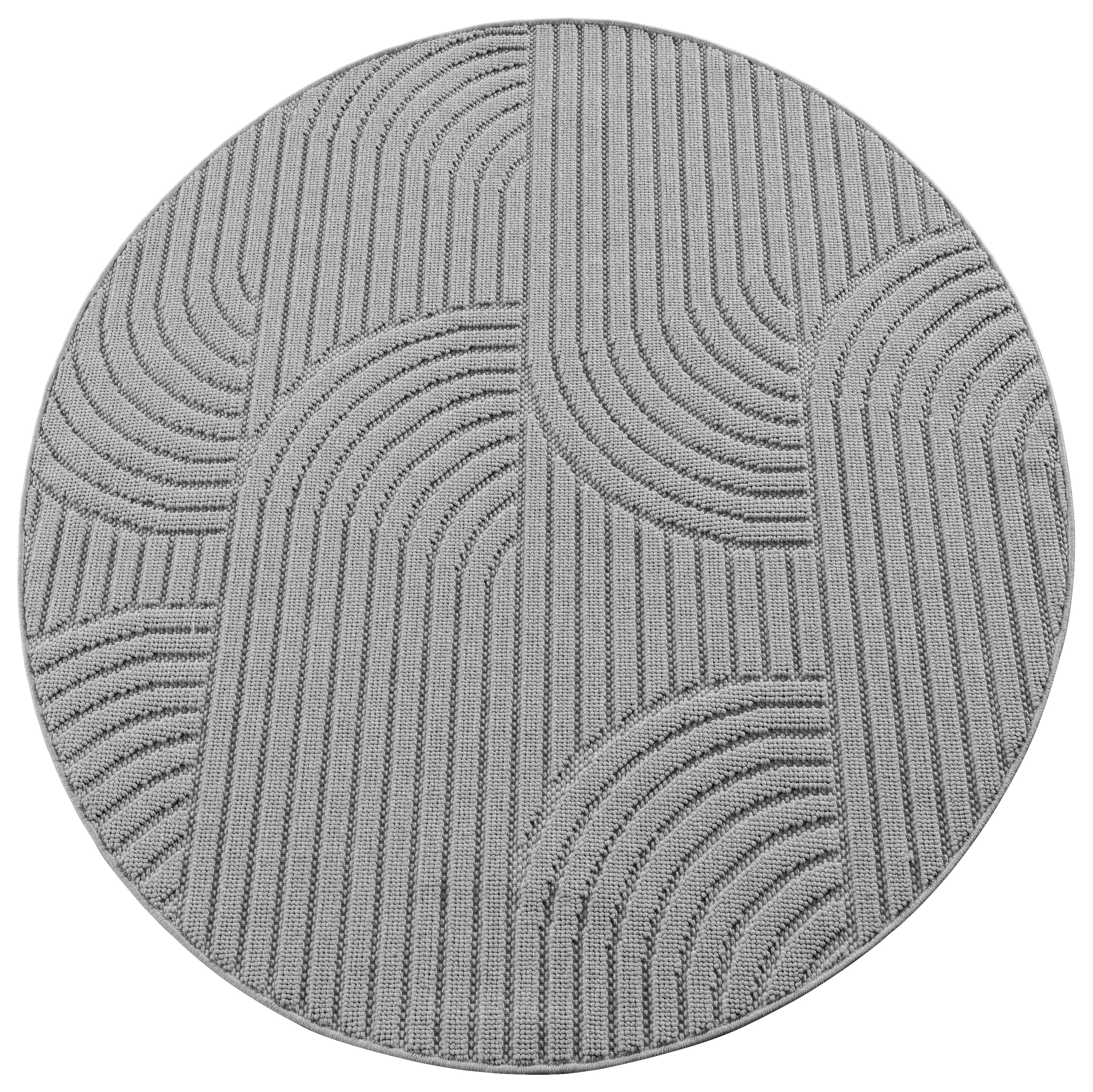 Ayyildiz Kurzflorteppich HELIX silber B/H/L: ca. 120x0,7x120 cm Ayyildiz Kurzflorteppich HELIX silber B/H/L: ca. 120x0,7x120 cm