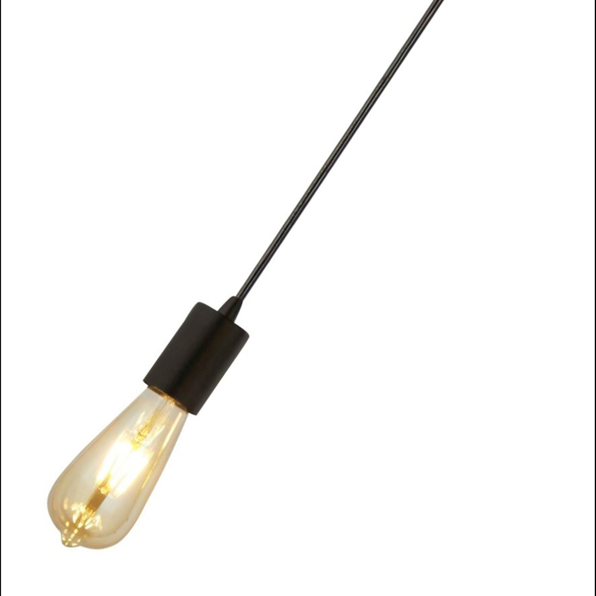 Searchlight Pendelleuchte Squiggle schwarz Stahl B/H/L/D: ca. 10x150x10x10 cm E27 1 Brennstellen