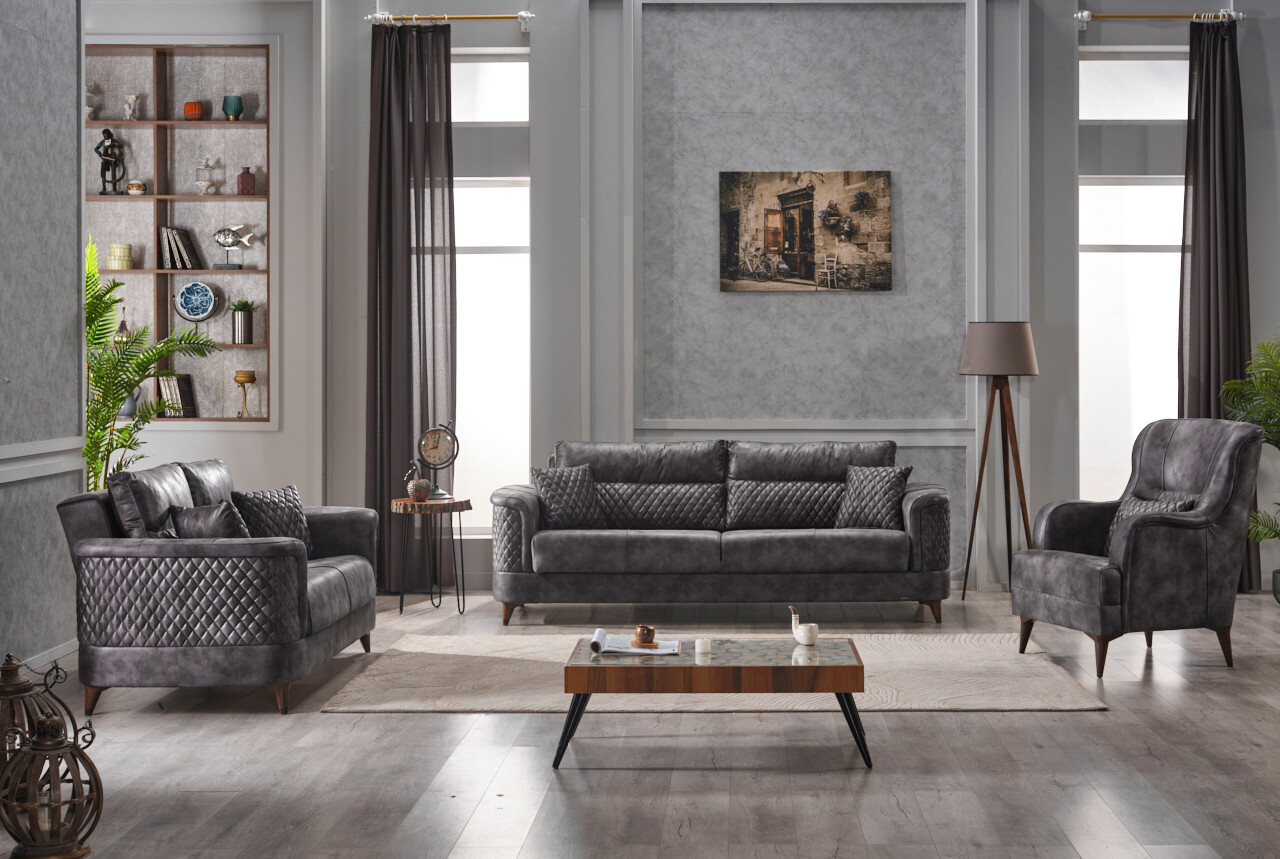 Sofa 3-2-1 anthrazit