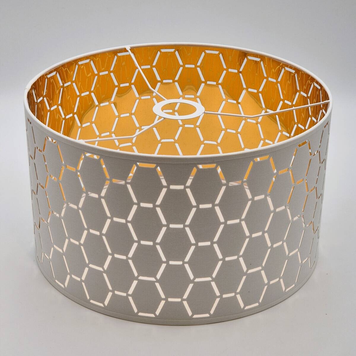 Lamkur Pendelleuchte weiß Holz B/H/L: ca. 37x23x37 cm E27 1 Brennstellen