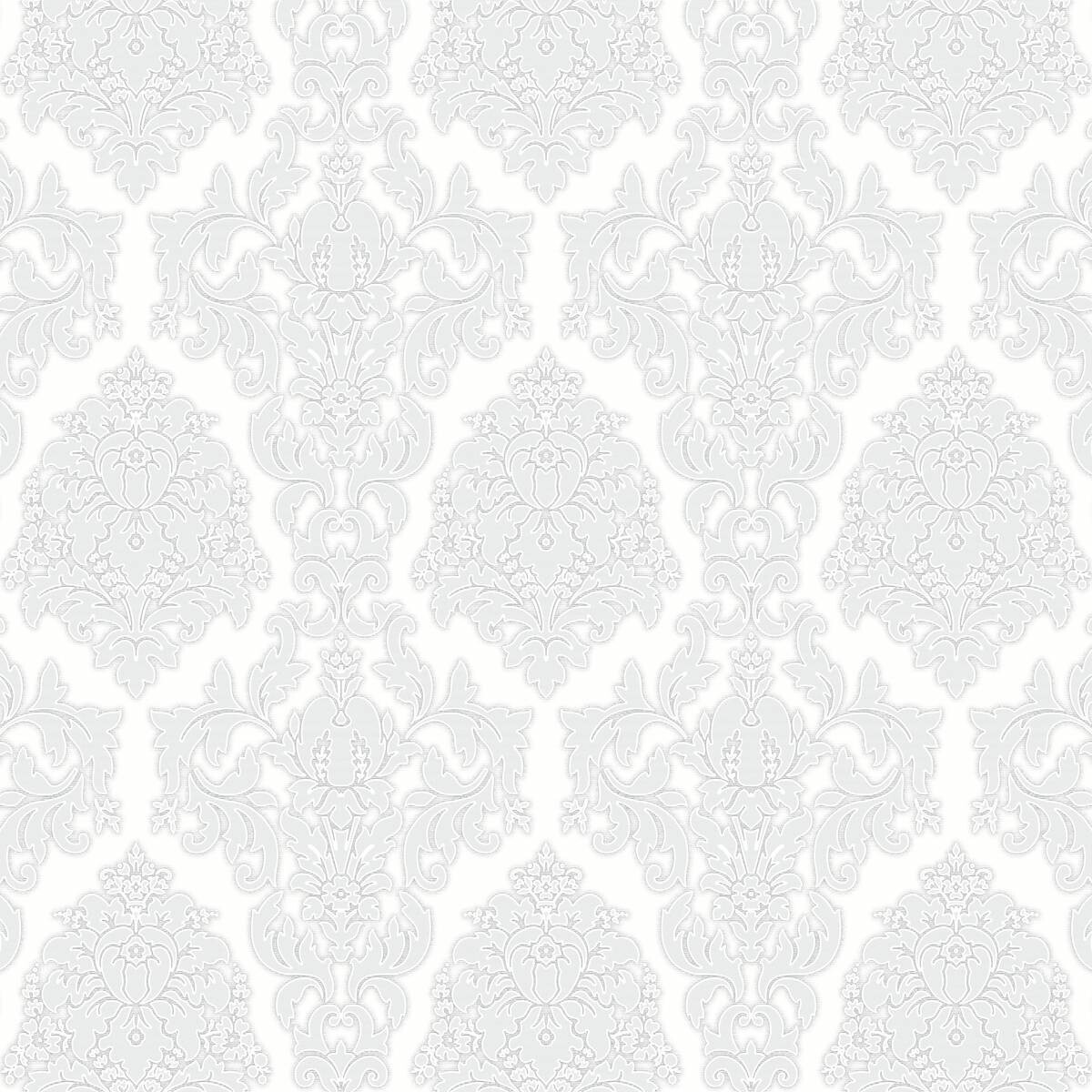 UGEPA Vinyltapete Ornament Silbergrau B/L: ca. 53x1005 cm