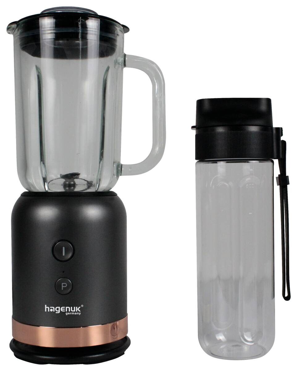 Hagenuk Standmixer MBL-350G roségold schwarz Kunststoff Glas B/H/T: ca. 16x33x11 cm Hagenuk Standmixer MBL-350G roségold schwarz Kunststoff Glas B/H/T: ca. 16x33x11 cm