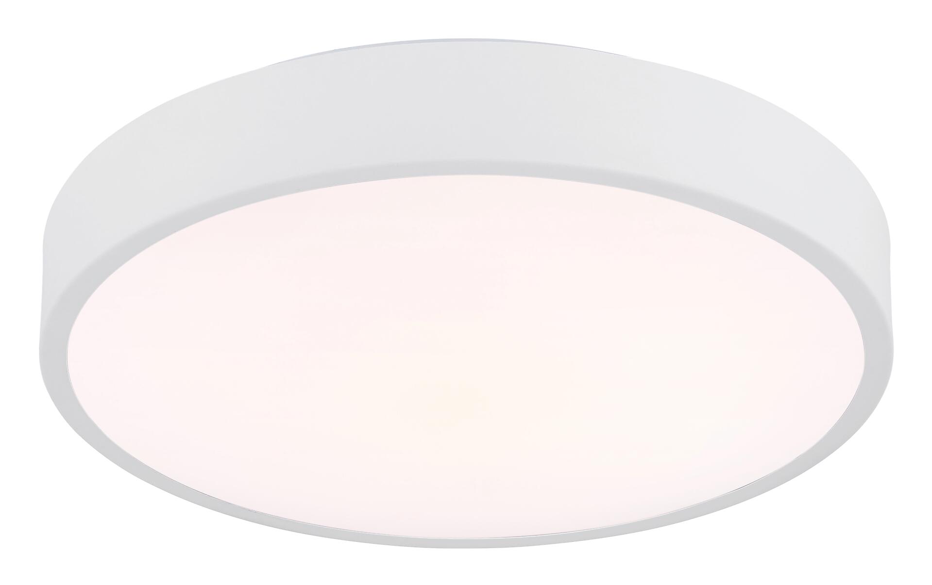 GLOBO LED-Deckenleuchte Opal weiß Kunststoff Metall H/D: ca. 7x33,2 cm 1 Brennstellen