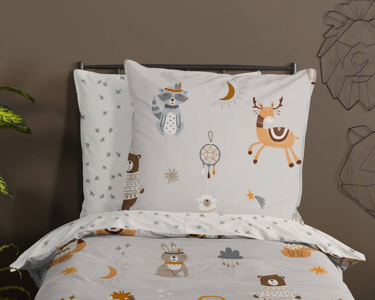 Baumwoll Bettwäsche Woody Multi Baumwolle B/L: ca. 135x200 cm