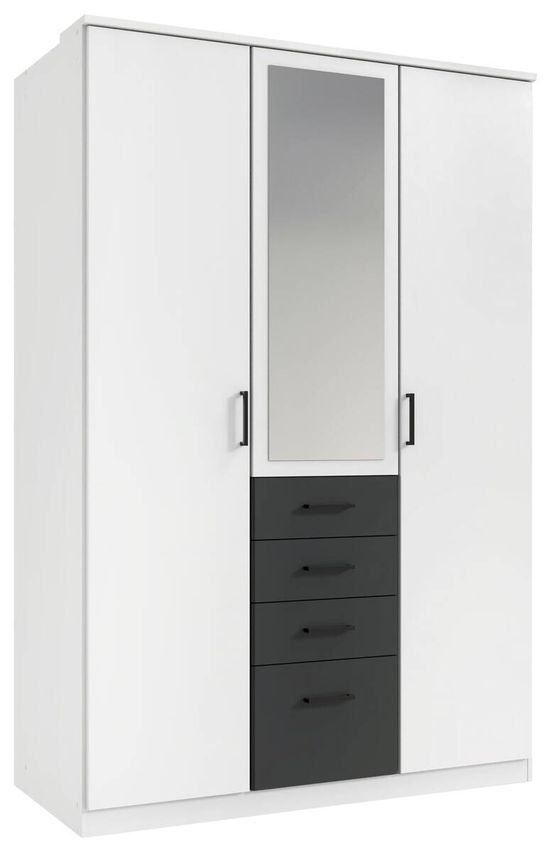 Kleiderschrank Cottbus weiß B/H/T: ca. 135x198x58 cm Kleiderschrank Cottbus weiß B/H/T: ca. 135x198x58 cm