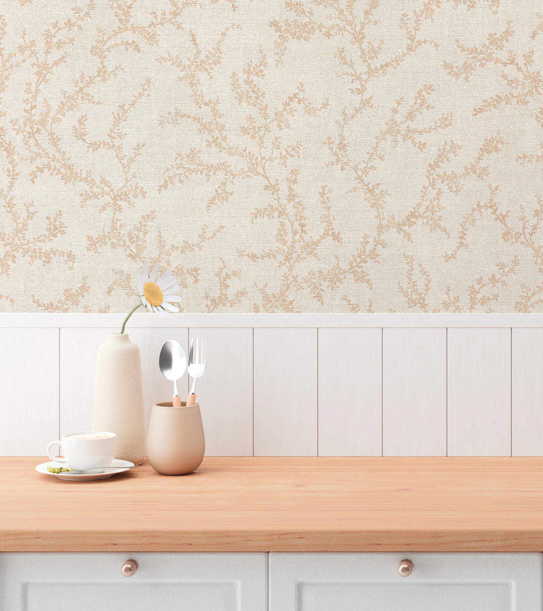 A.S.Creation Vliestapete beige braun creme B/H/D: ca. 53x1005x8,1 cm