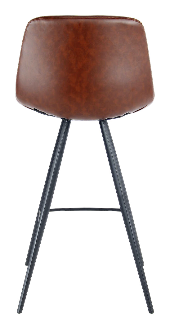 Barhocker Samantha 300 2er dunkelbraun Kunstleder B/H/T: ca. 47,5x102x56,5 cm