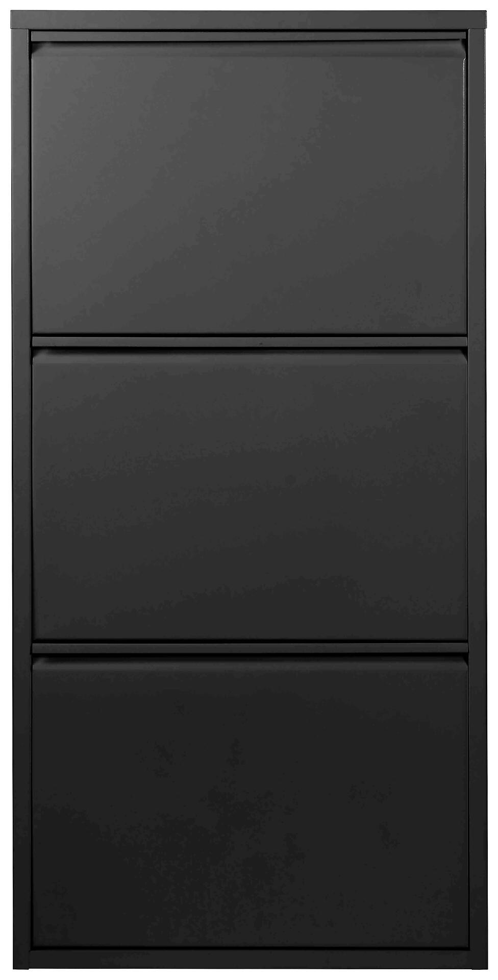 Schuhkipper Blacky schwarz matt B/H/T: ca. 50x105x13 cm Schuhkipper Blacky schwarz matt B/H/T: ca. 50x105x13 cm