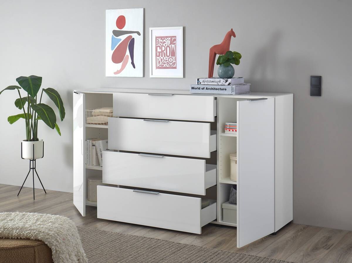 Kommode Santorin weiß B/H/T: ca. 180x99x40 cm