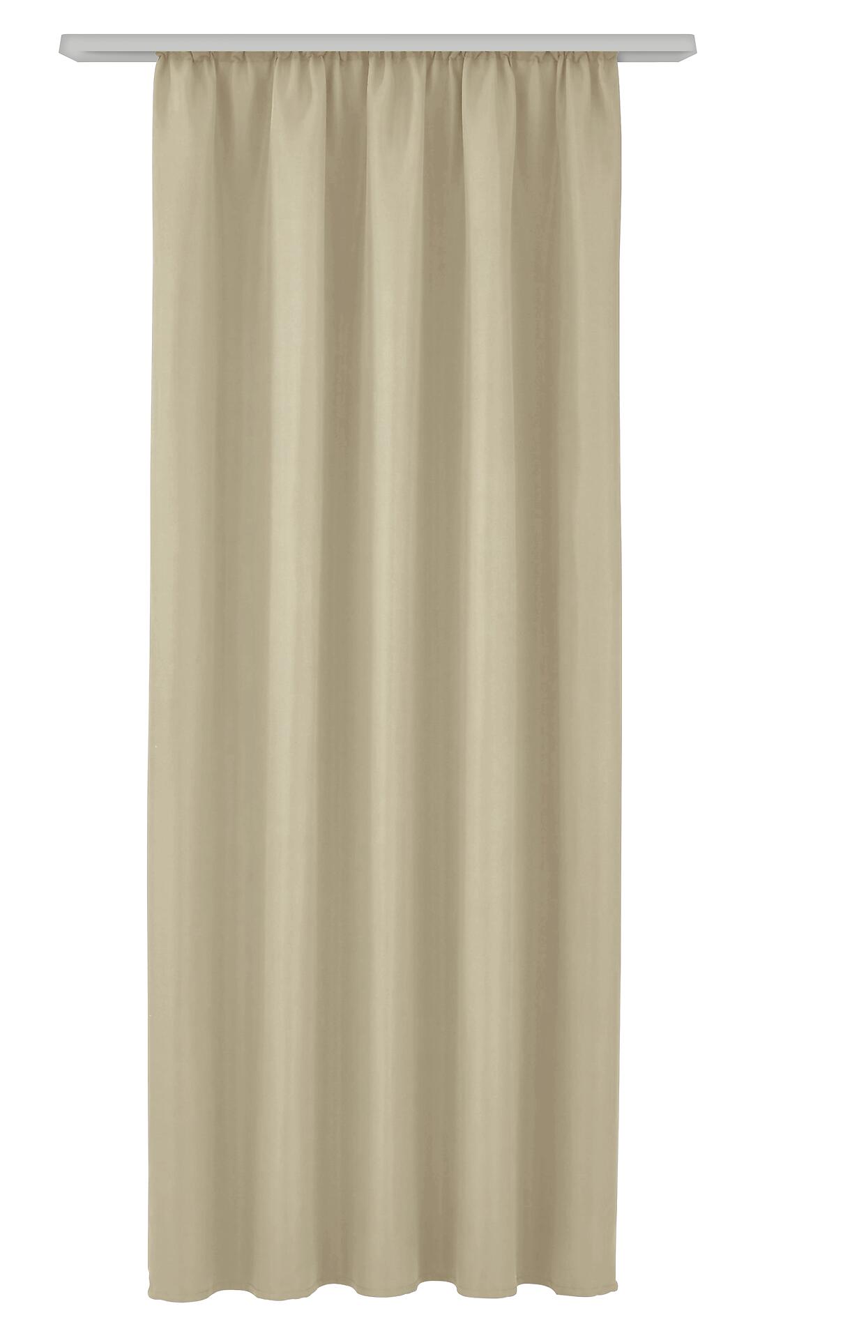 Verdunklungsvorhang Linus kitt B/L: ca. 140x245 cm