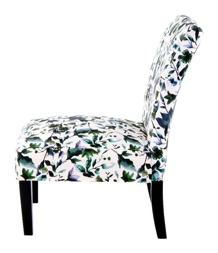 Stuhl Indira 100 grün weiß Microfaser Microfaser B/H/T: ca. 55x92x77 cm