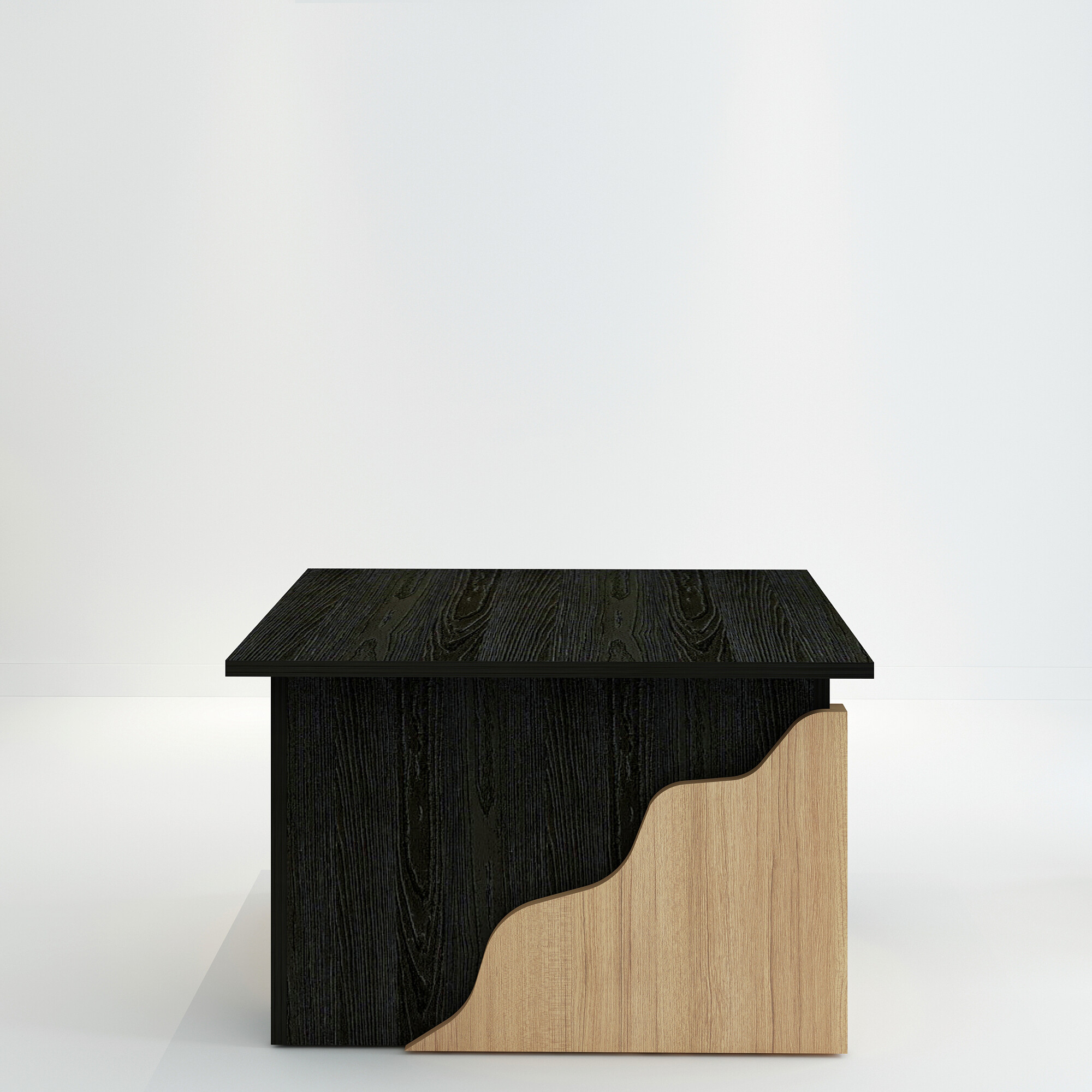 Couchtisch Baxley schwarz walnuss Nachbildung B/H/T: ca. 70x45x70 cm