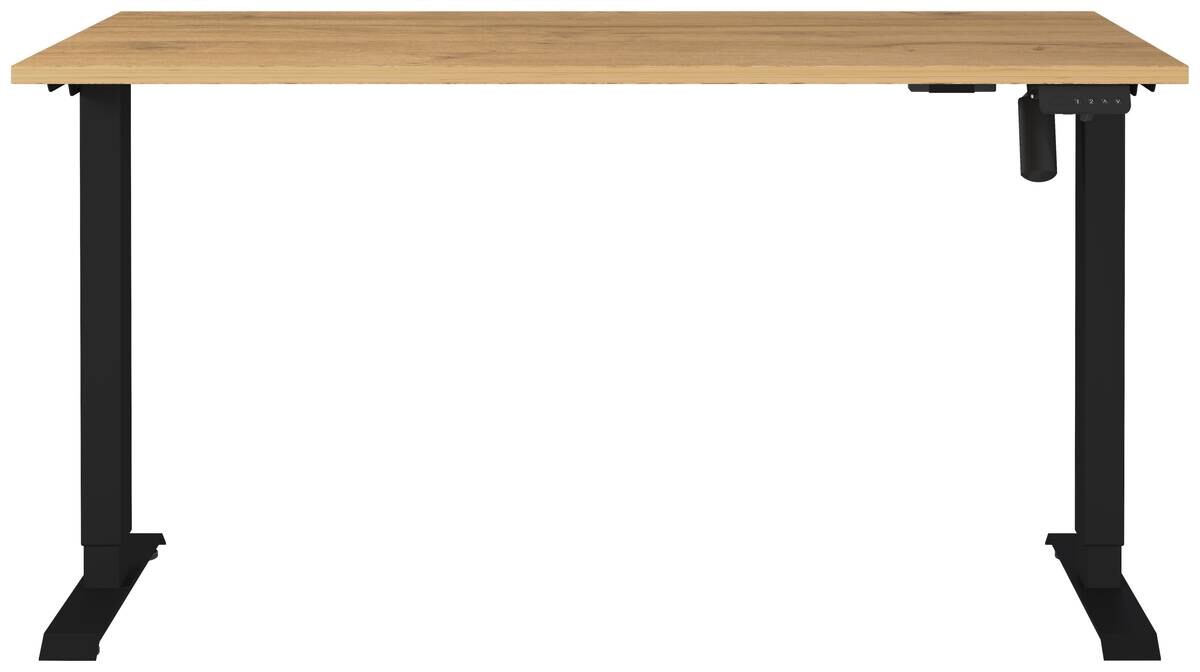 Schreibtisch 8023-582 Eiche Grand-Son Nachbildung schwarz B/H/T: ca. 140x118x80 cm