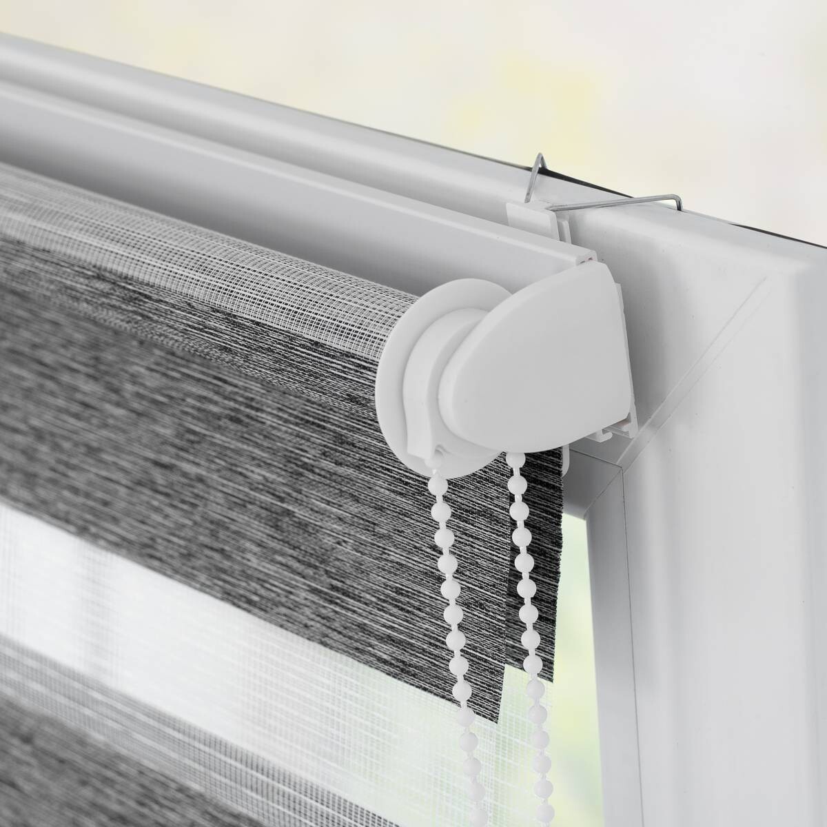 LICHTBLICK Doppelrollo Duo Go Green dunkelgrau B/L: ca. 120x150 cm