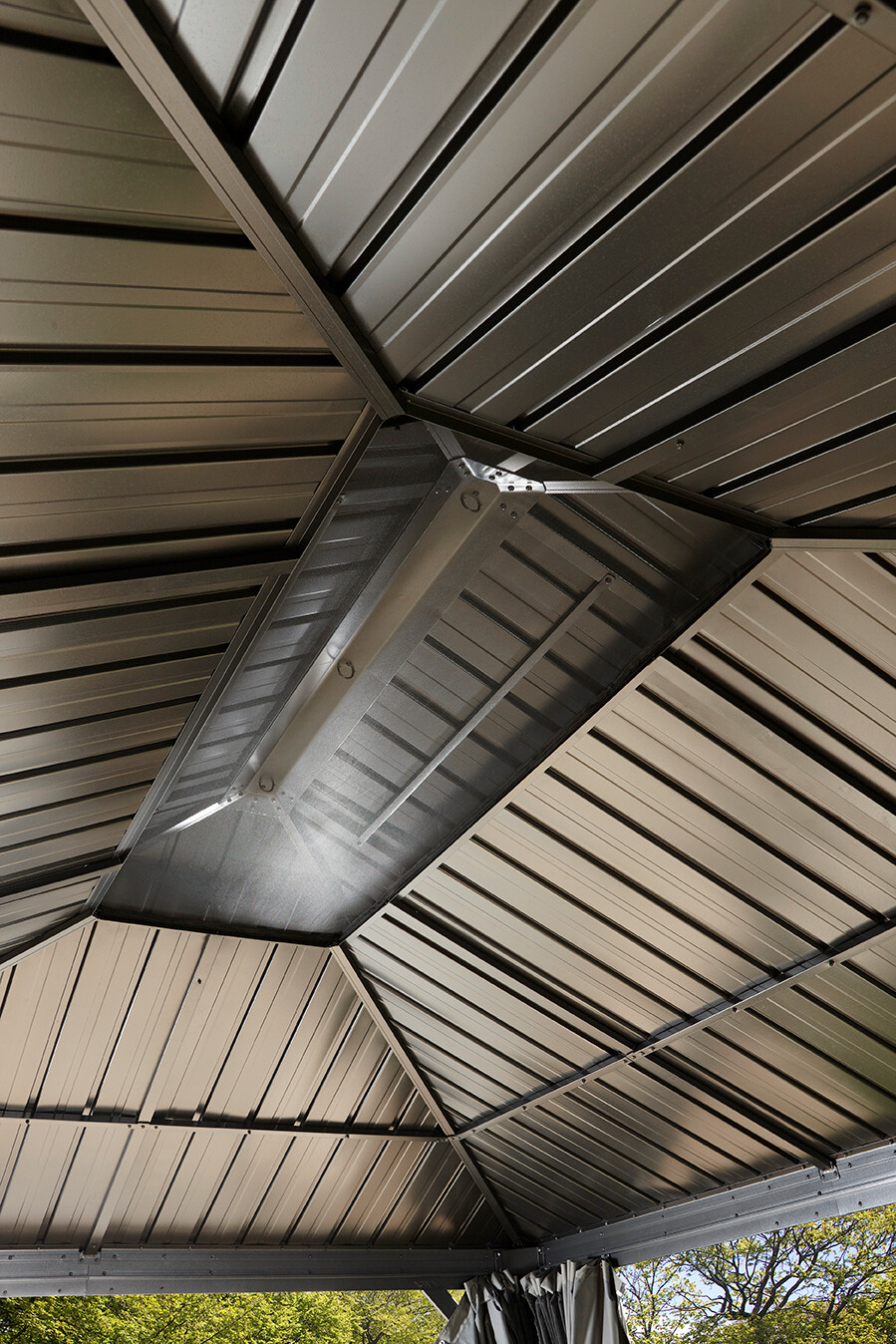 Sojag Pavillon Messina anthrazit Metall B/H/L: ca. 363x292x298 cm