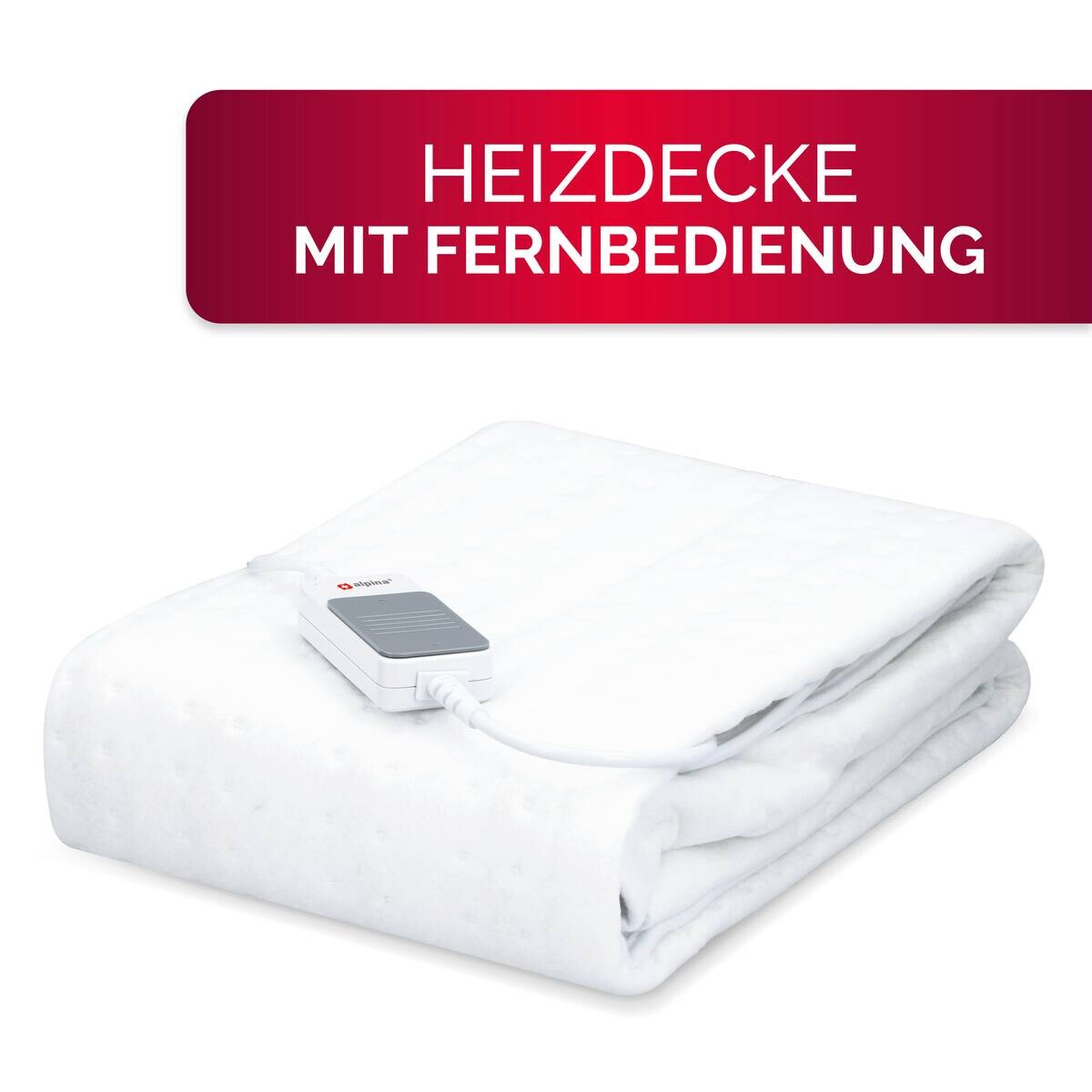 alpina Heizdecke weiß Polyester B/L: ca. 80x150 cm ca. 60 W