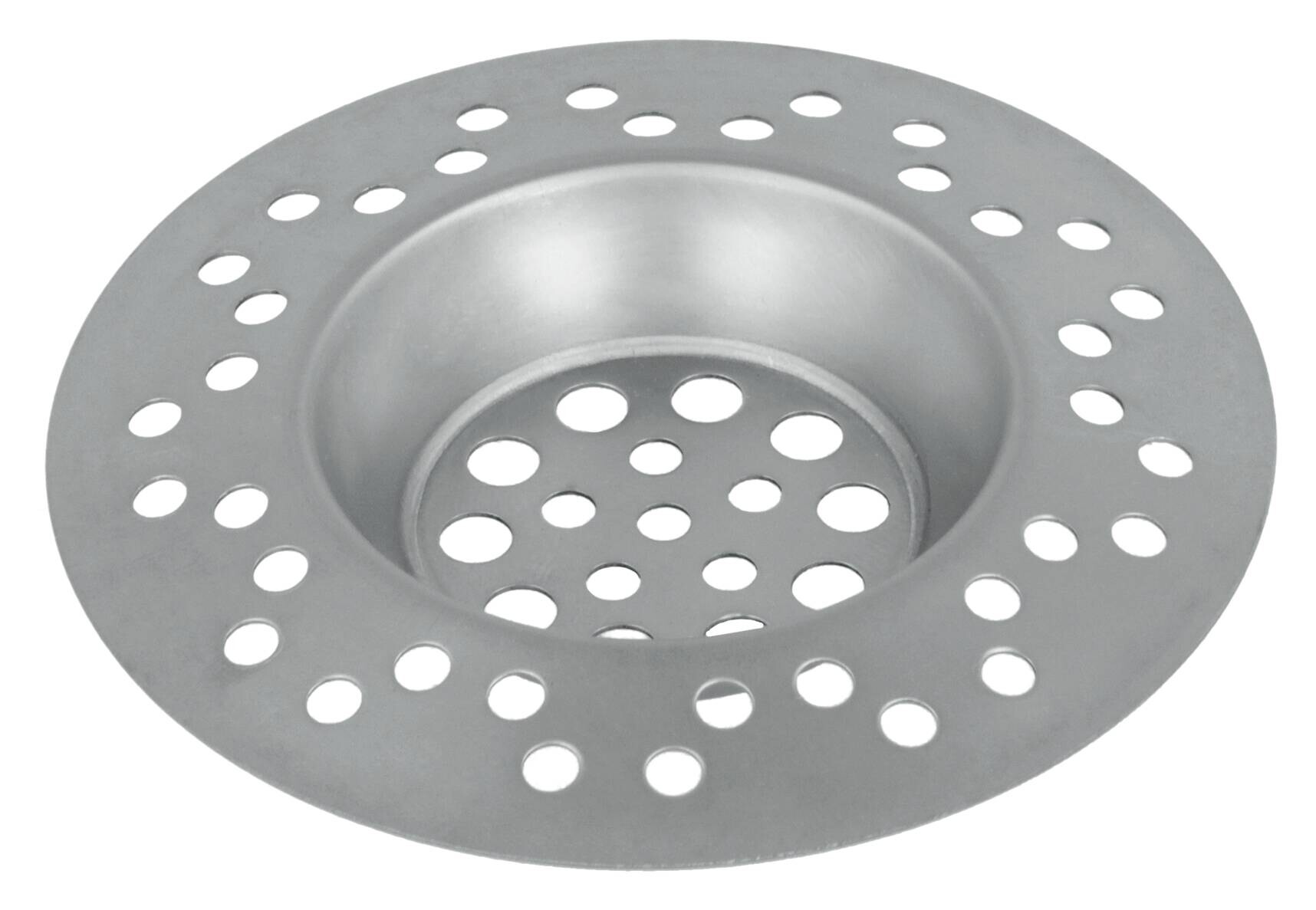 Abflusssieb silber Edelstahl B/H/L: ca. 8,5x14,5x1,3 cm