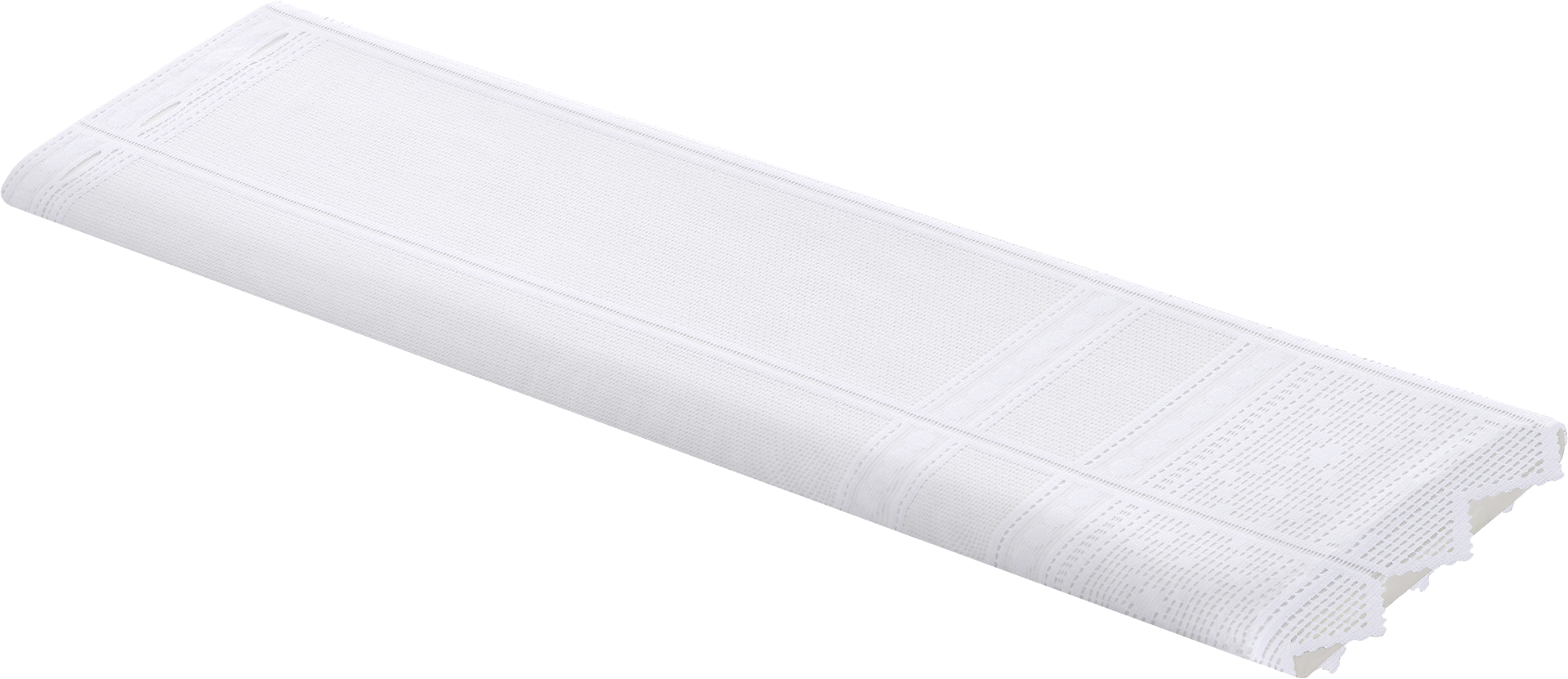 Scheibengardinen-Meterware weiß H: ca. 60 cm