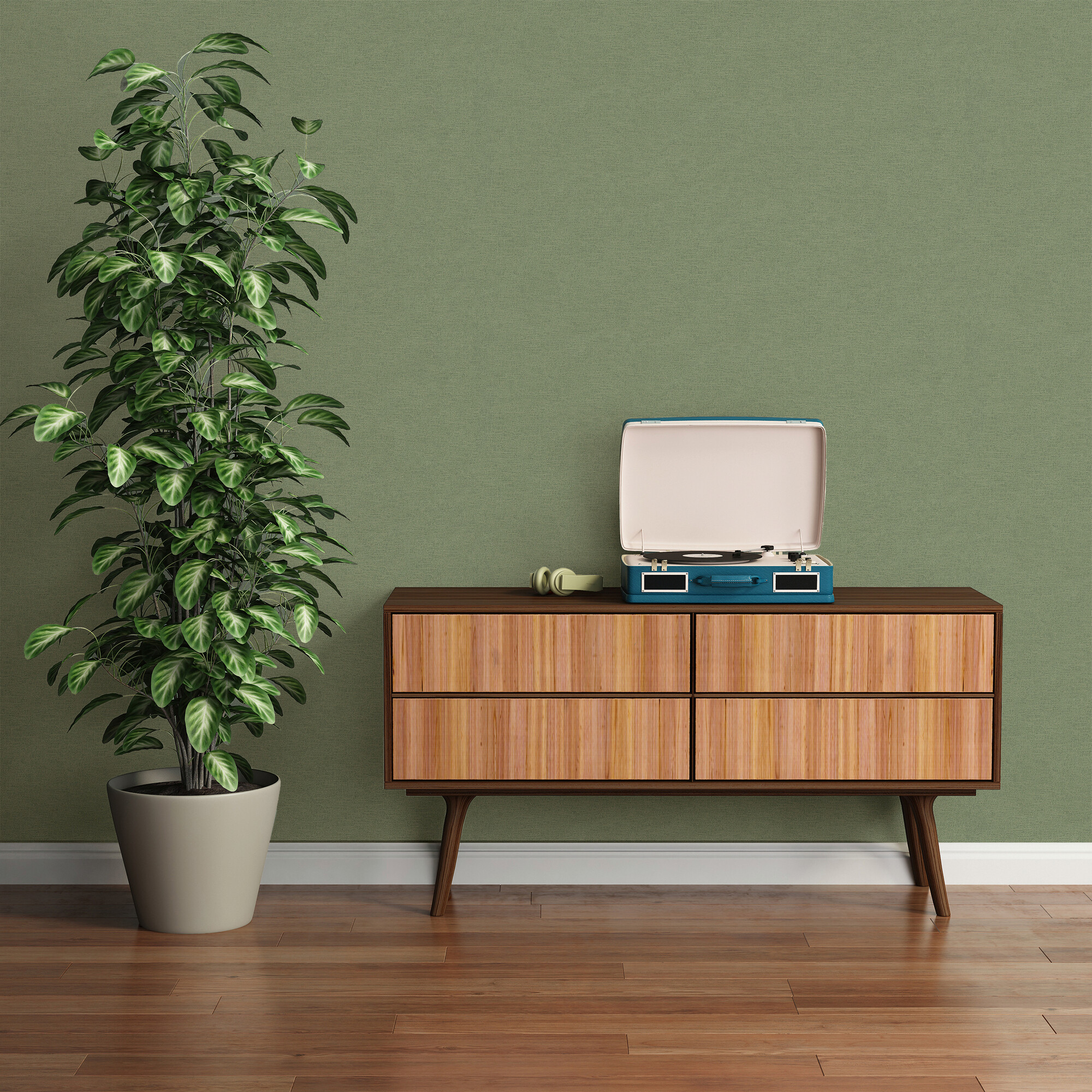 A.S.Creation Vliestapete grün B/H/D: ca. 53x1005x8,6 cm