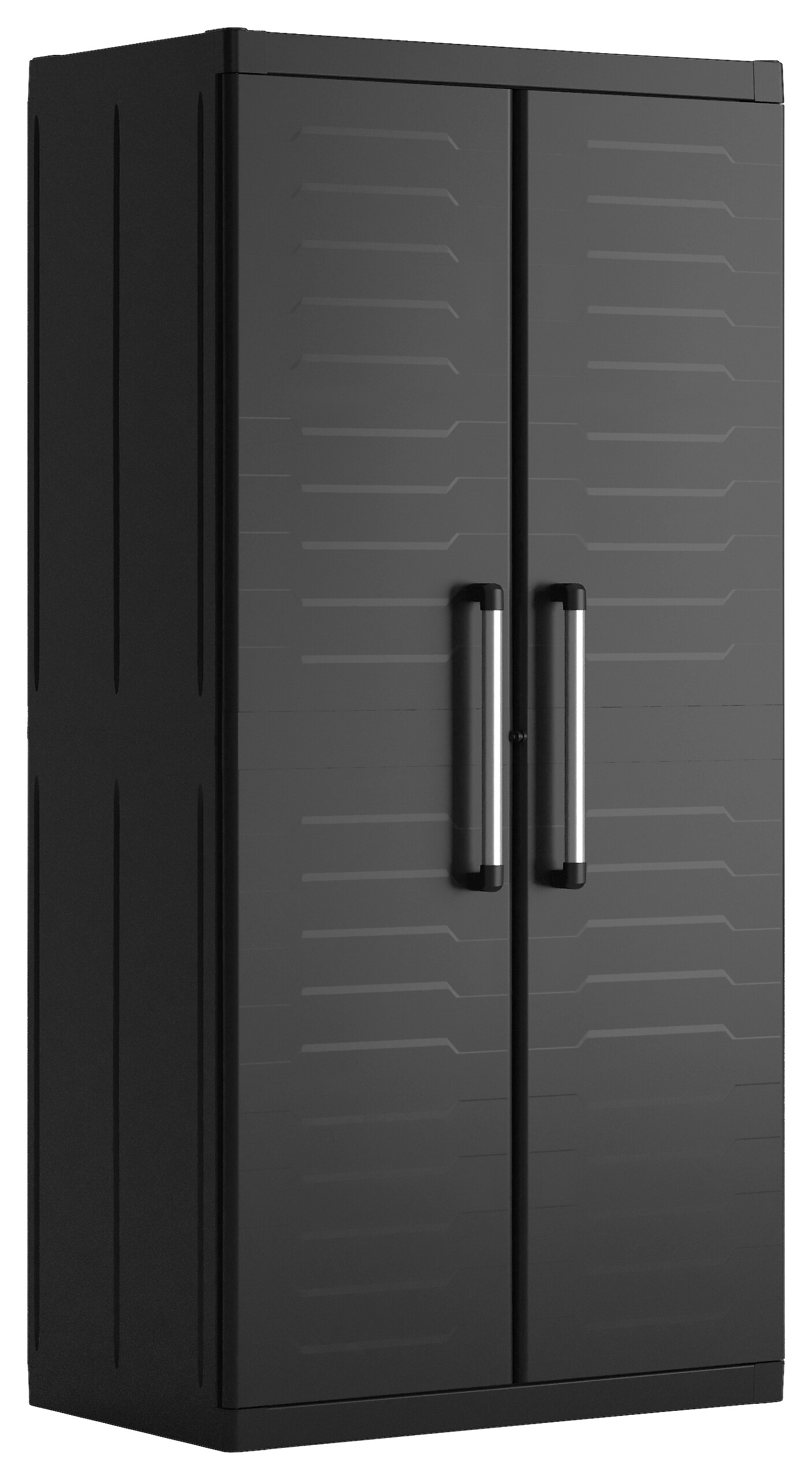 Keter Kunststoffschrank Detroit XL schwarz Kunststoff B/H/T: ca. 89x182x54 cm