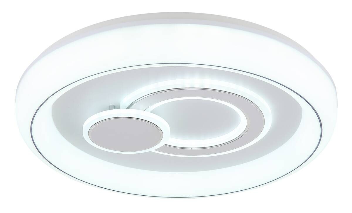 GLOBO Deckenleuchte Ruiz weiß Opal Acryl Metall H/D: ca. 7,5x48 cm 1 Brennstellen