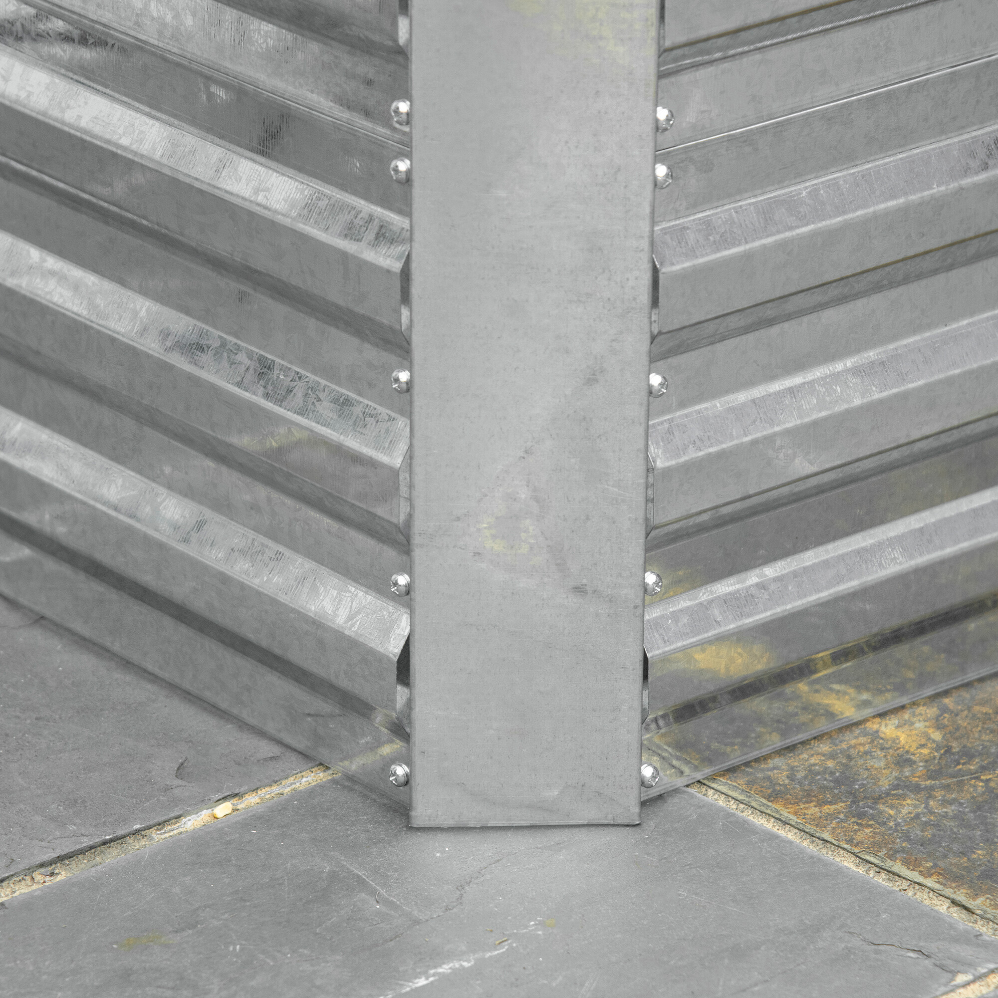 Outsunny Hochbeet silber Stahl B/H/L: ca. 90x59x180 cm