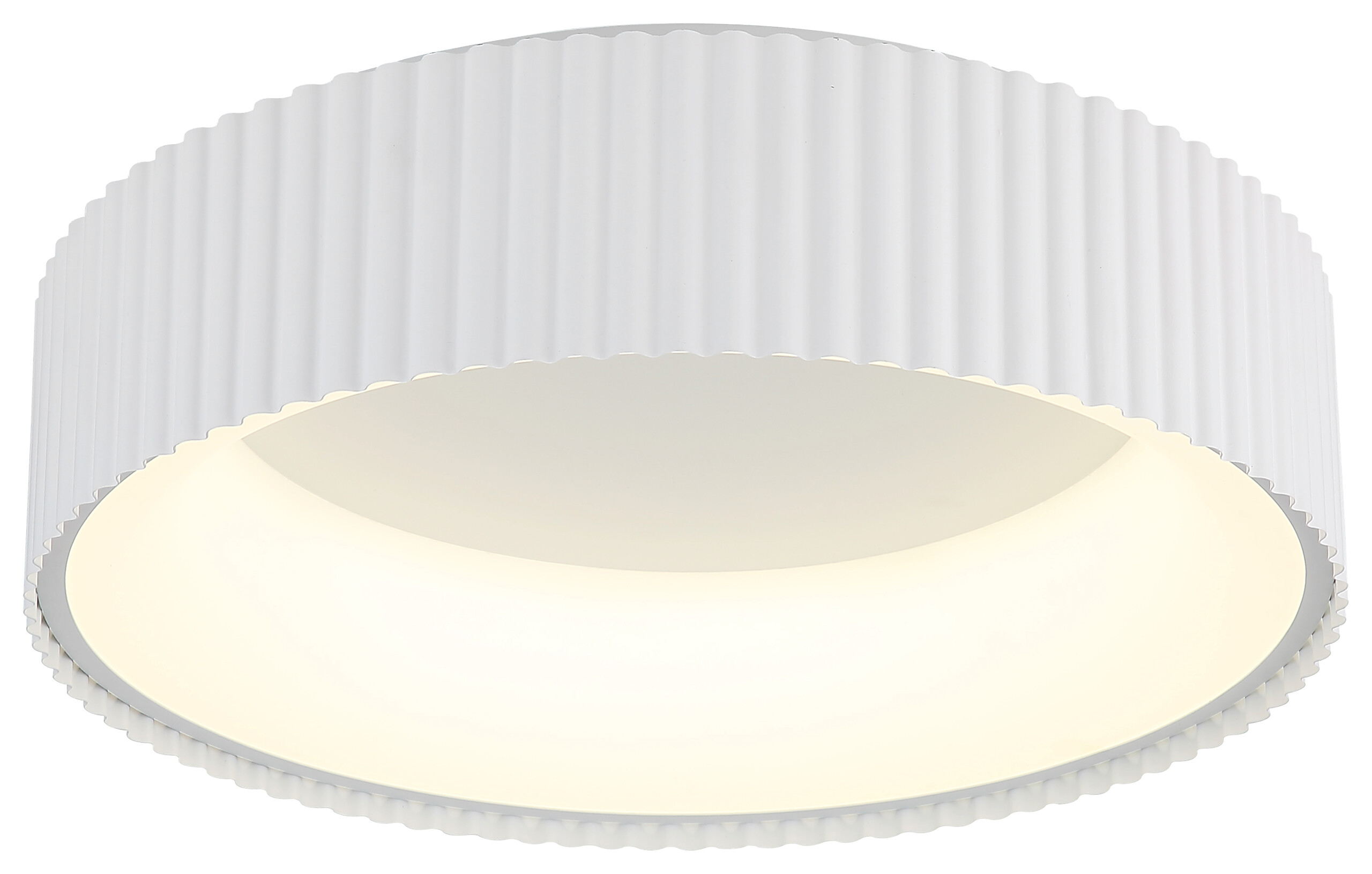 GLOBO LED-Deckenleuchte Opal weiß Metall Acryl H/D: ca. 13x46 cm 1 Brennstellen