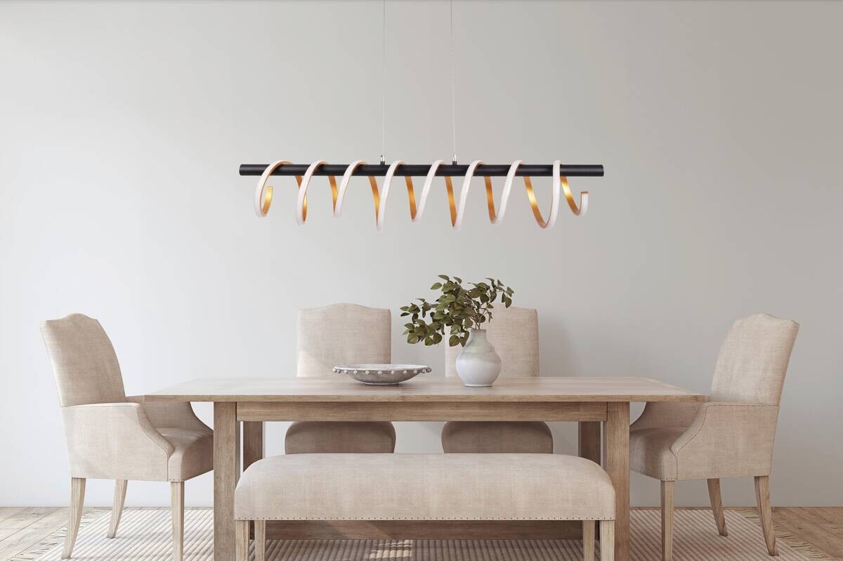 Näve Leuchten Pendelleuchte NV7087758 gold Metall Kunststoff B/H/T: ca. 20x150x100 cm null 1 Brennstellen