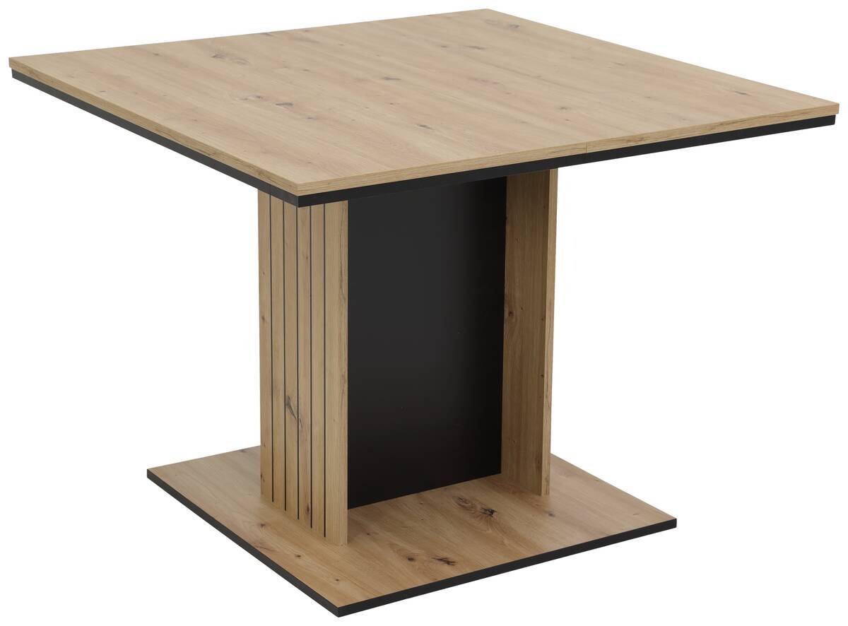 Esstisch Raul Eiche schwarz B/H/T: ca. 140x76x100 cm