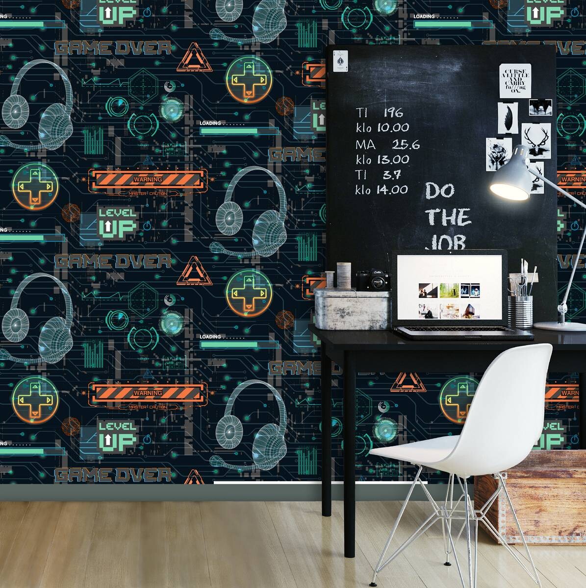 UGEPA Papiertapete schwarz bunt B/L: ca. 53x1005 cm