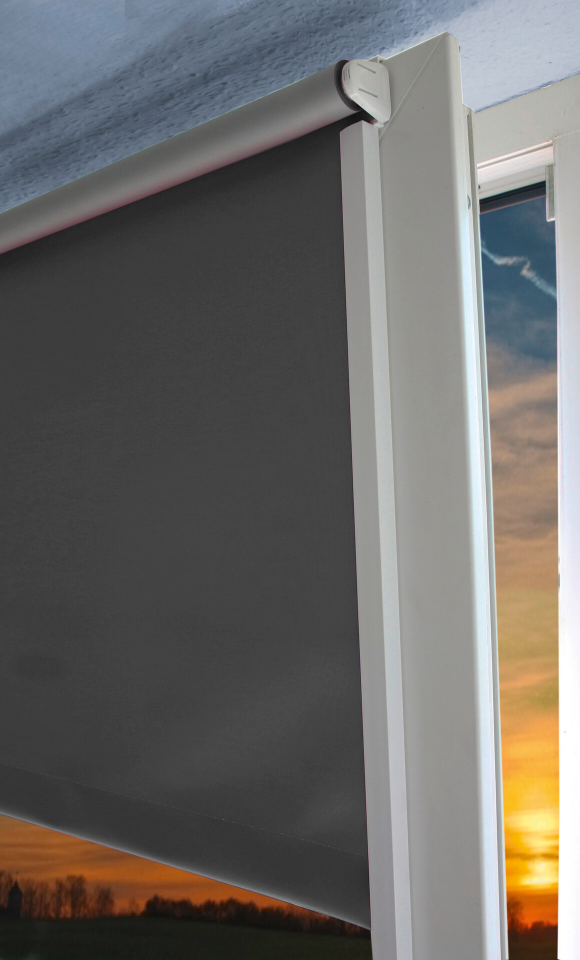 Boviva Seitenschiene für Klebe-/Klemmrollos weiß 2 Packstücke