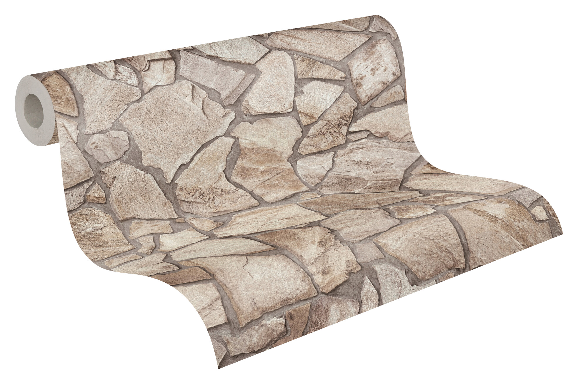 A.S.Creation Vliestapete grau beige B/H/D: ca. 53x1005x8,3 cm