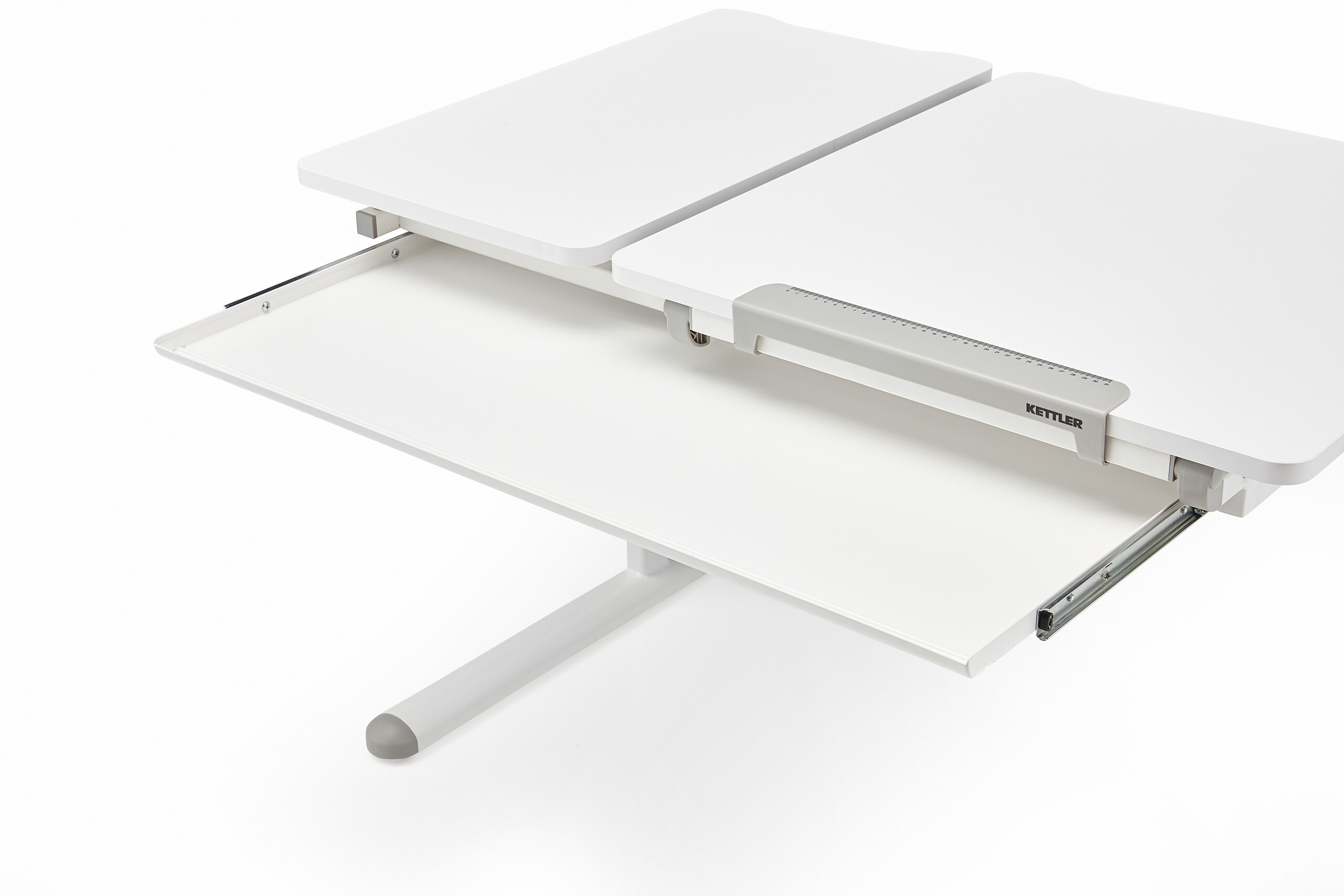 Kinderschreibtisch weiß B/H/T: ca. 110x54x72 cm