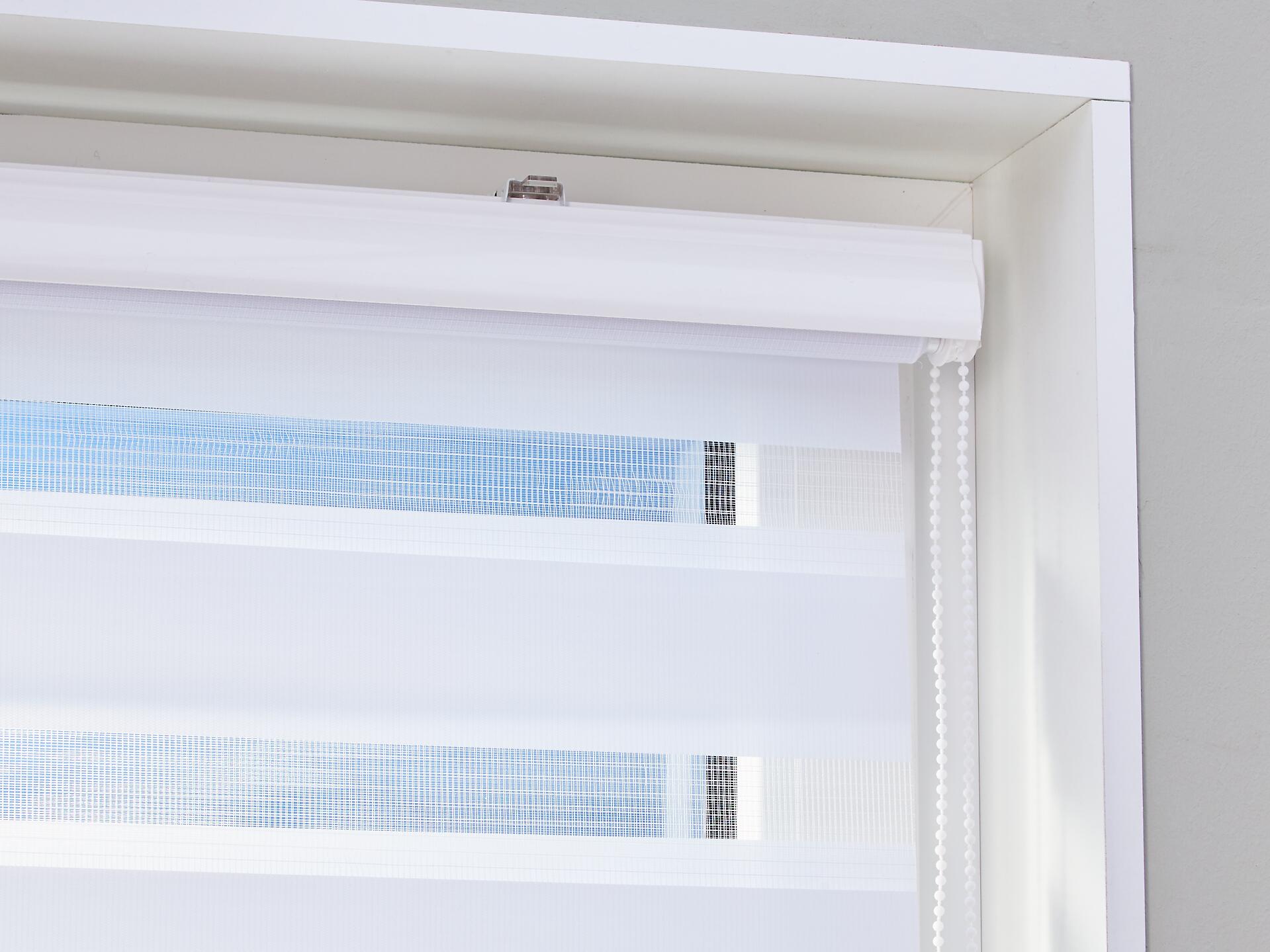 POCOline Doppelrollo mit Blende Easy-Fix weiß B/L: ca. 80x160 cm