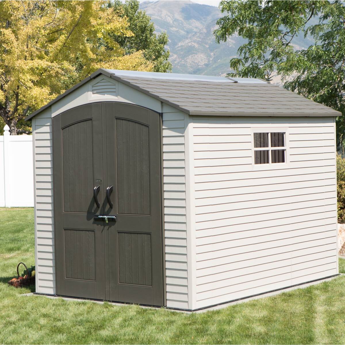 Lifetime Gartenhaus Phoenix Lichtgrau B/H/L: ca. 214x227x285 cm